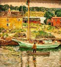 Childe Hassam- Oyster Sloop