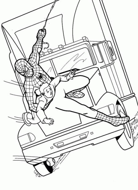 disegni da colorare tema spiderman  settemuseit