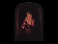 Gerrit Dou Anciana con una vela