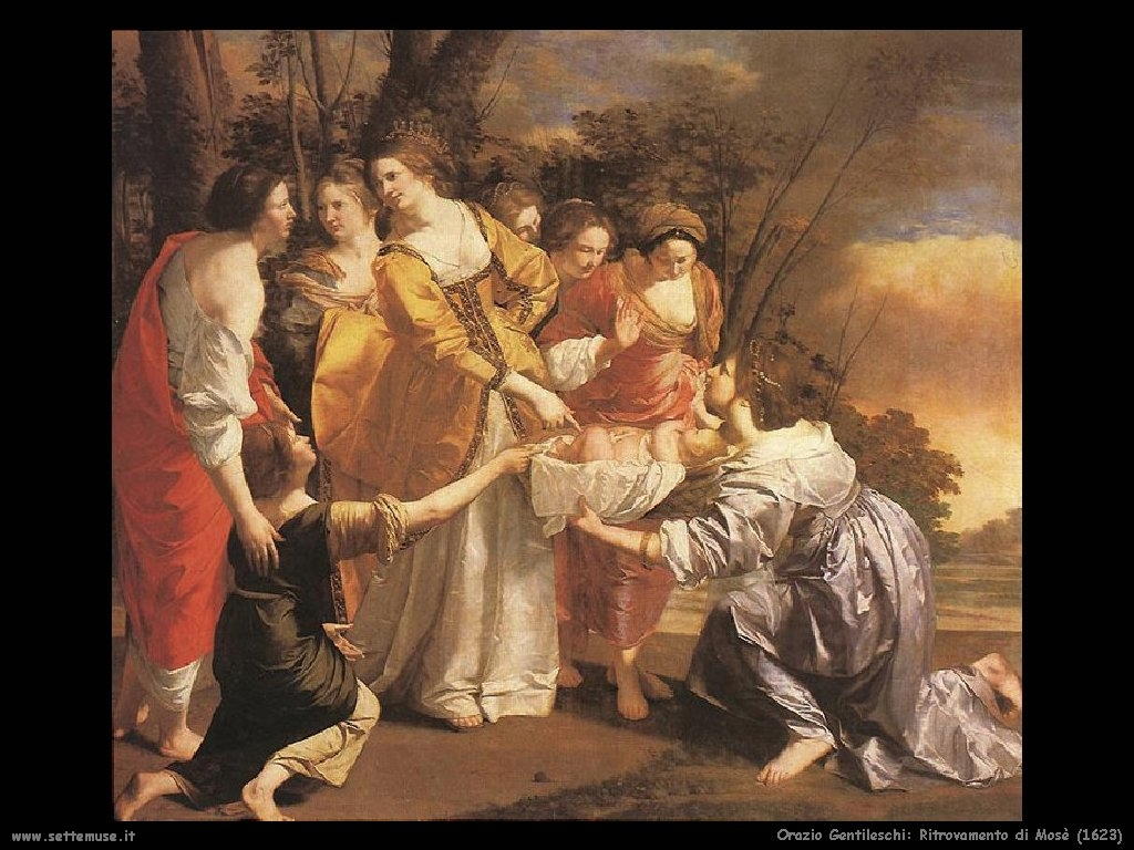 Orazio Gentileschi Ritrovamento di Mosè (1623)
