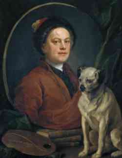 Autoritratto di William Hogarth  1745