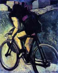 Mario Sironi "Il ciclista"1916 Opera Futurista