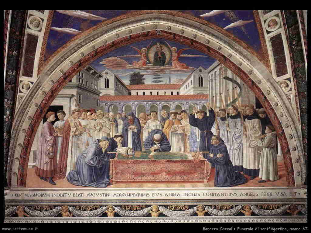 Benozzo Gozzoli: funerale di sant'Agostino