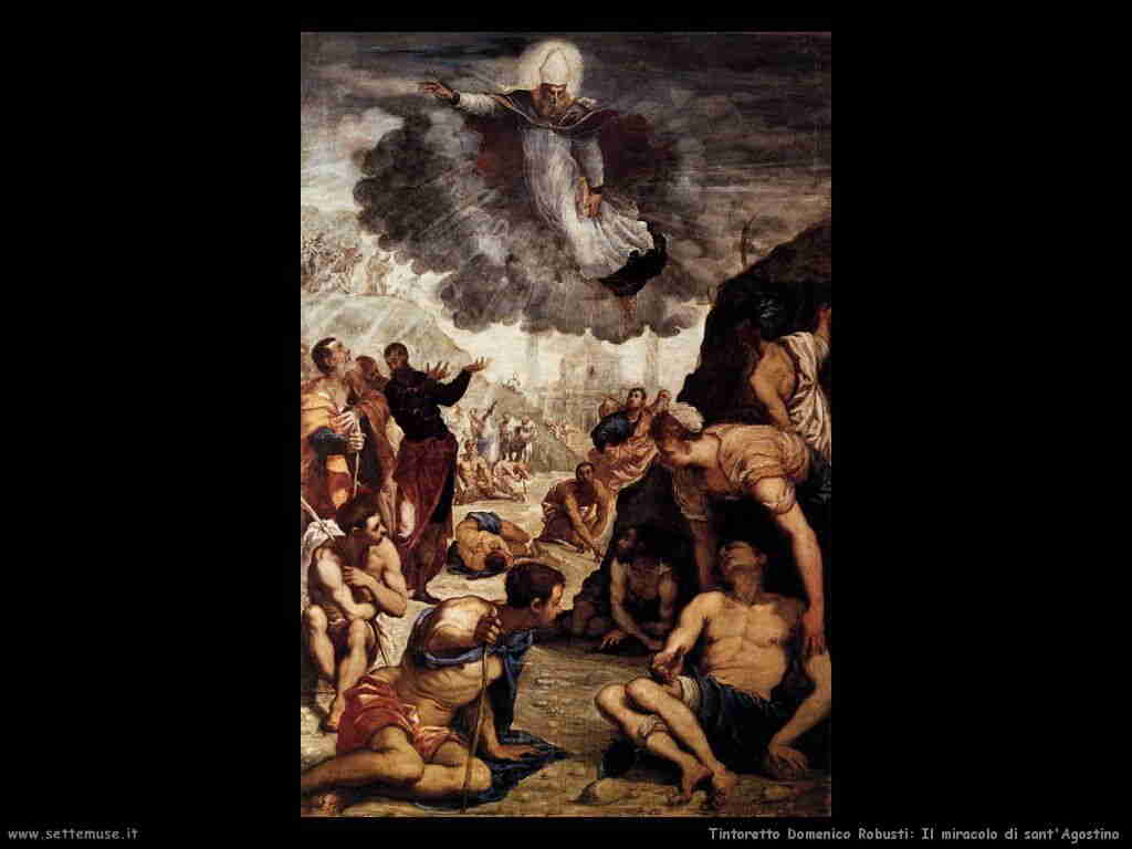 Tintoretto Domenico: il miracolo di sant'Agostino