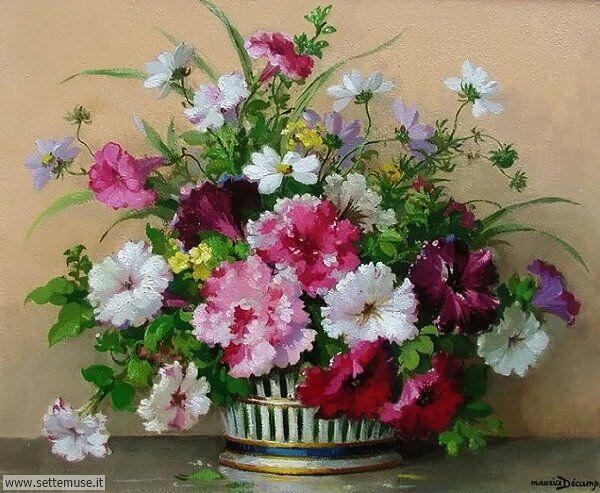 vasi di fiori Maurice Alfred Joseph Décamps