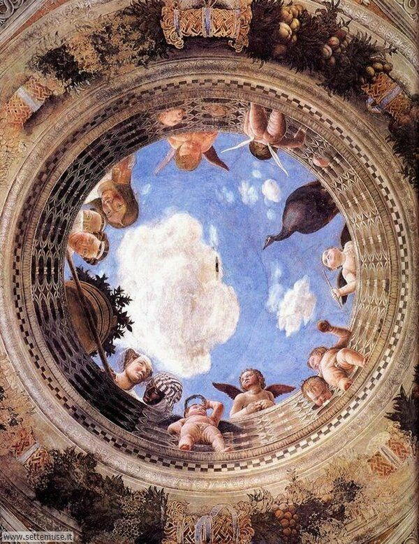 bellissimi affreschi Mantegna camera degli sposi