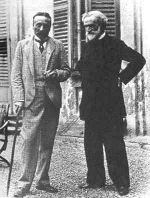 Arrigo Boito con Giuseppe Verdi