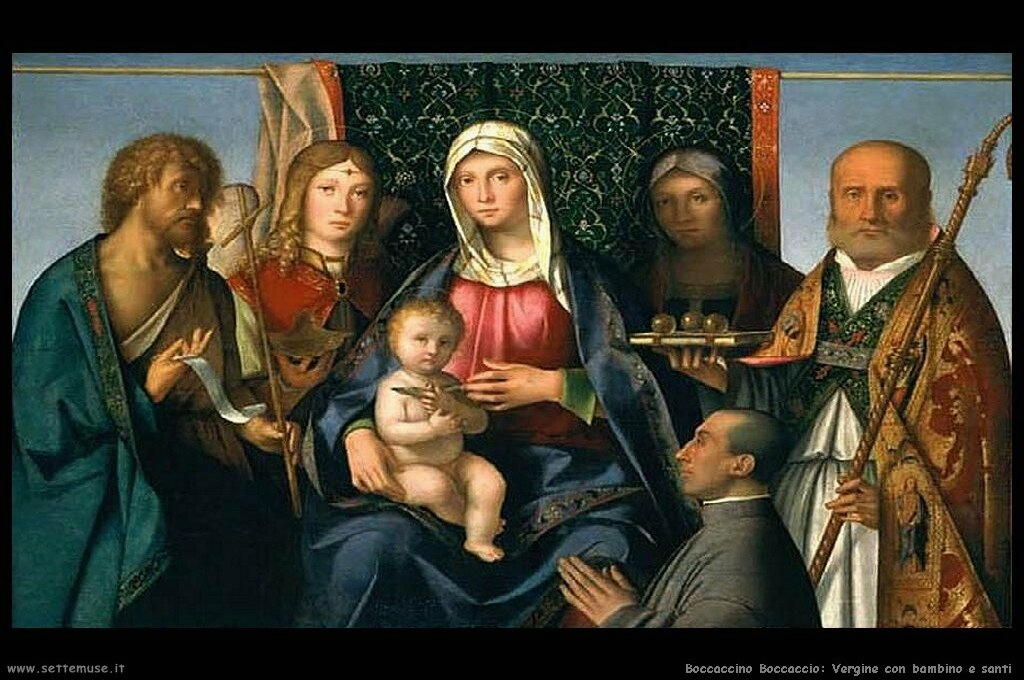 Vergine e bambino con santi