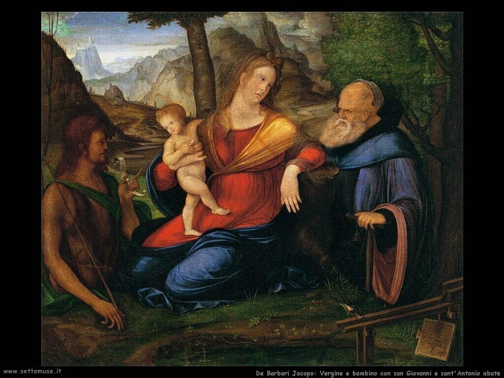 de barbari jacopo  Vergine e bambino affiancati da san Giovanni e sant'Antonio