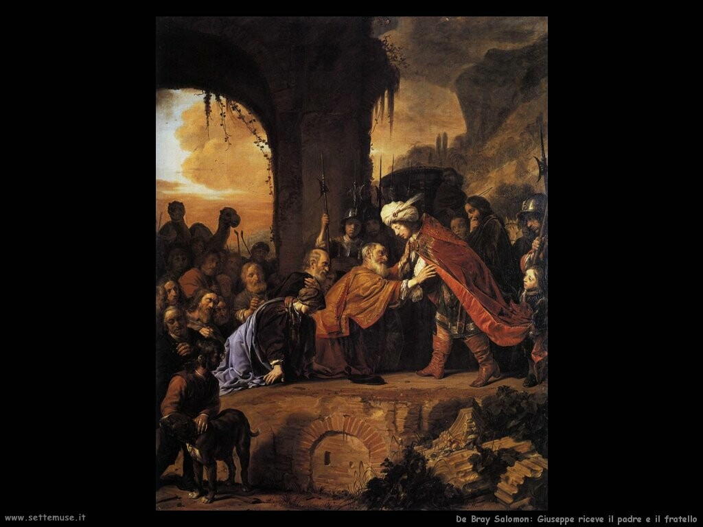 de bray salomon Giuseppe riceve suo padre e i fratelli