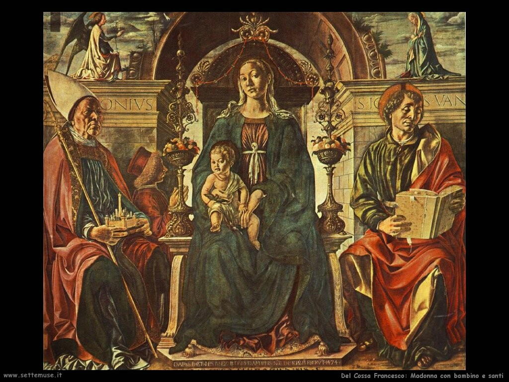 del cossa francesco Madonna con bambino e santi