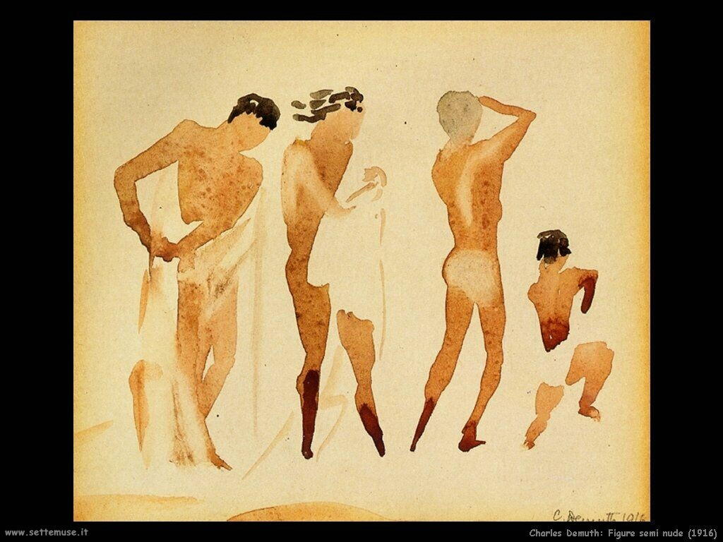 demuth charles Figure semi nude (1916)