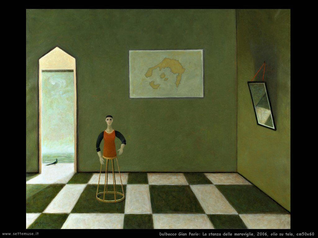 La stanza delle meraviglie, 2006, olio su tela, cm50x60