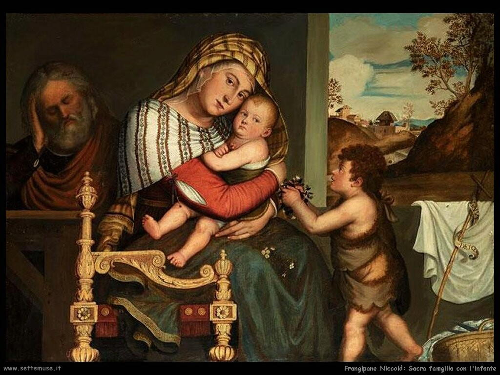 frangipane niccolo Sacra famiglia con l'infante san Giovanni