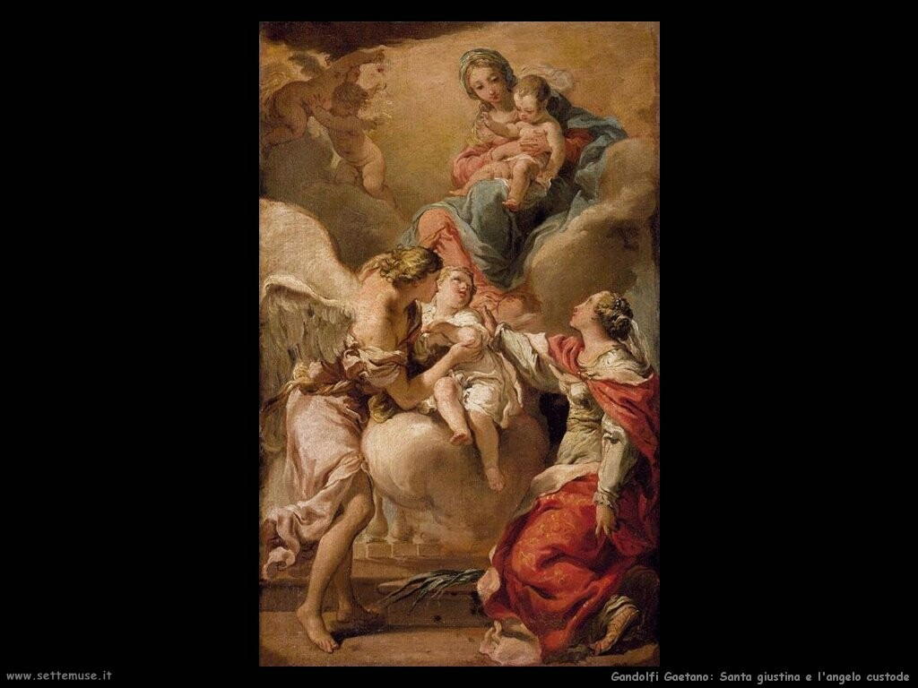 gandolfi gaetano Santa Giustina e l'angelo custode
