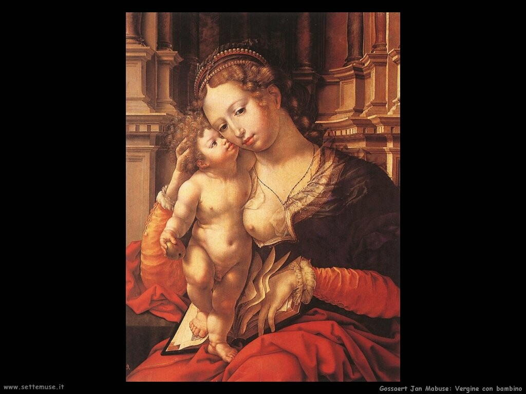 gossaert jan mabuse Vergine con bambino