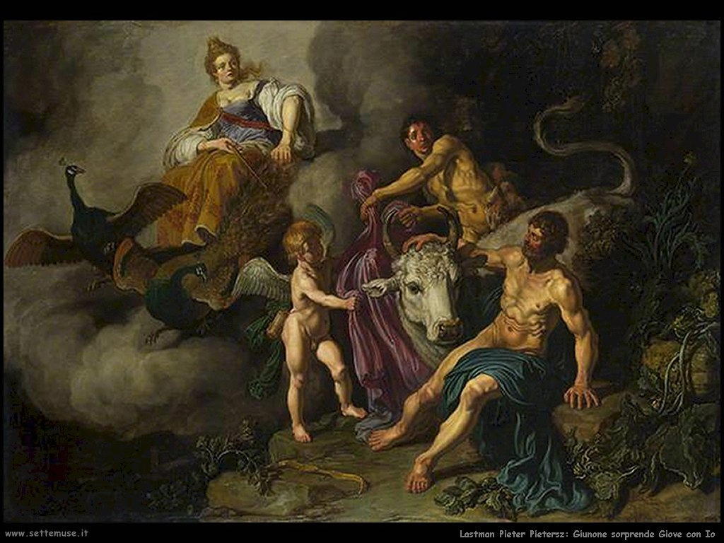 Lastman Pieter Pietersz: Era scopre Zeus con Io (1618)