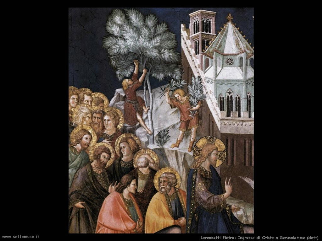 lorenzetti pietro  Ingresso di Cristo a Gerusalemme (dett)