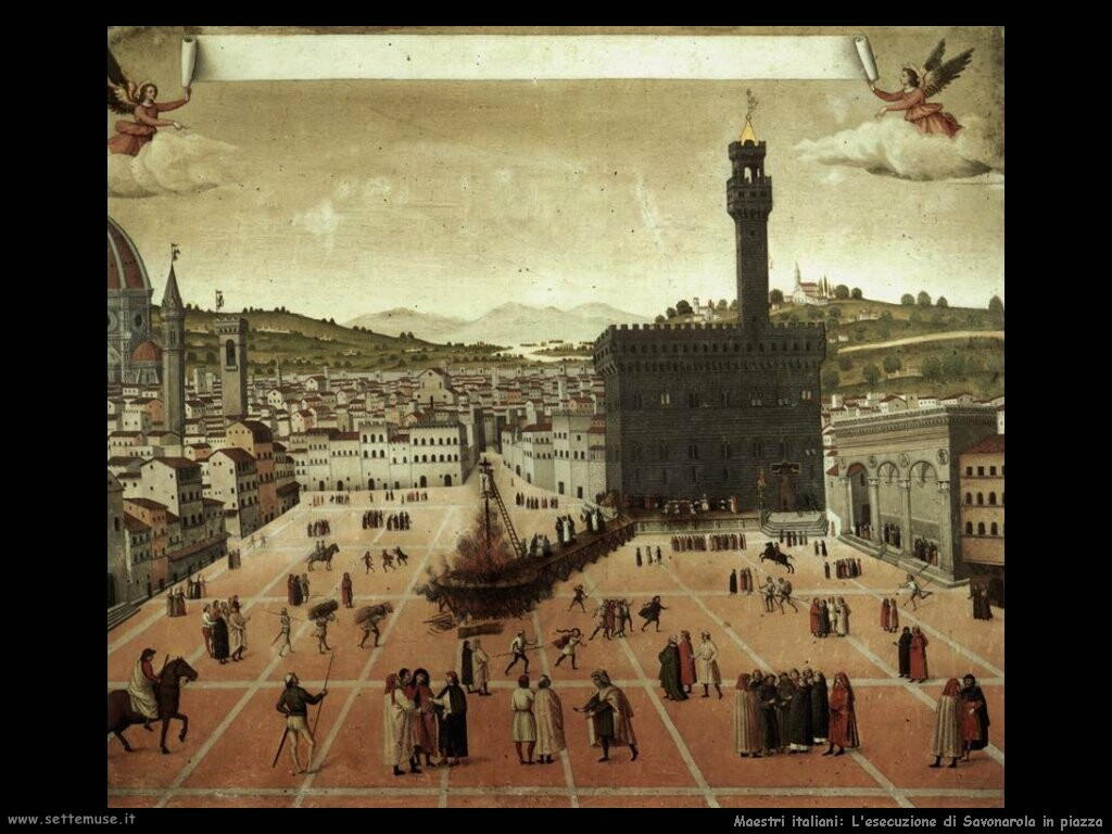 italiani Esecuzione di Savonarola
