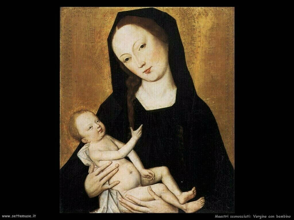 maestri sconosciuti Vergine con bambino