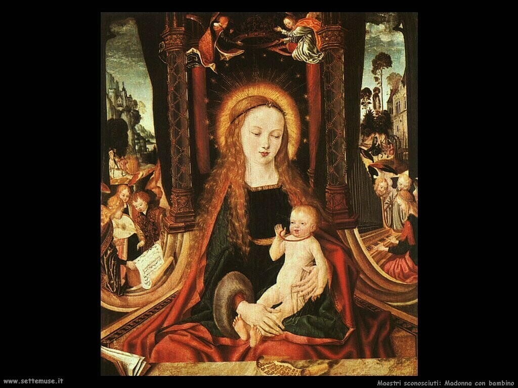 maestri sconosciuti Madonna con bambino