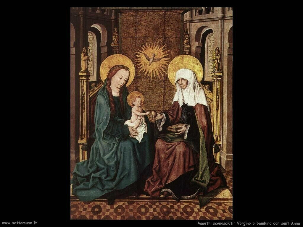 maestri sconosciuti Vergine con bambino e sant'Anna