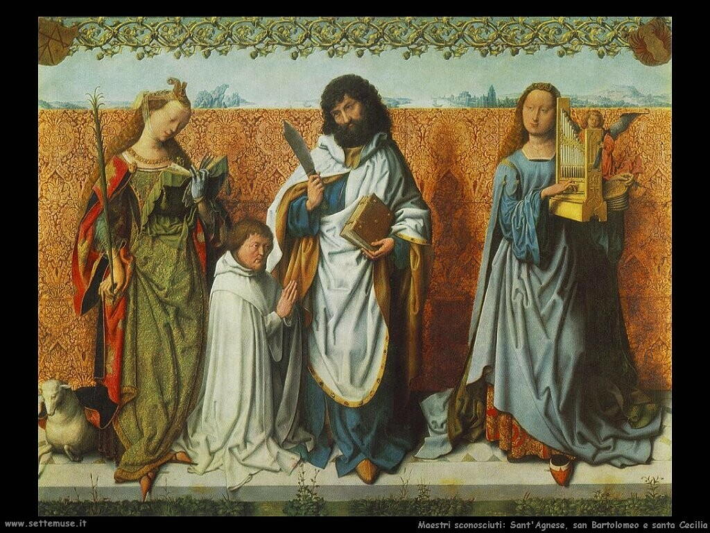 non_identificati_Sant'Agnese, san Bartolomeo e santa Cecilia