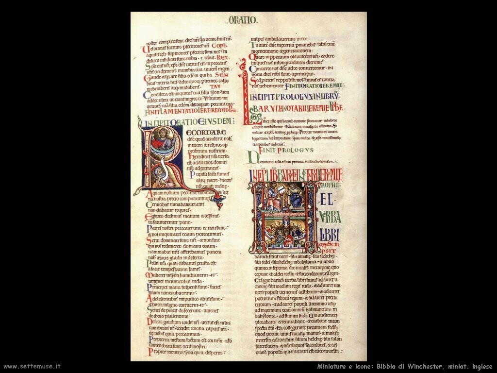 miniature inglesi Bibbia Winchester