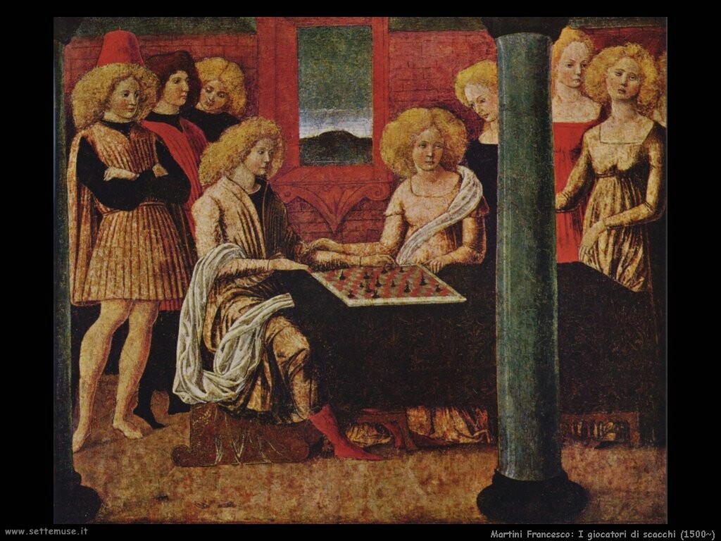 martini francesco di giorgio I giocatori di scacchi (1500)