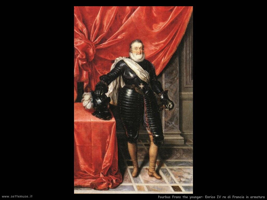 Pourbus Frans the younger Enrico IV re di Francia in armatura