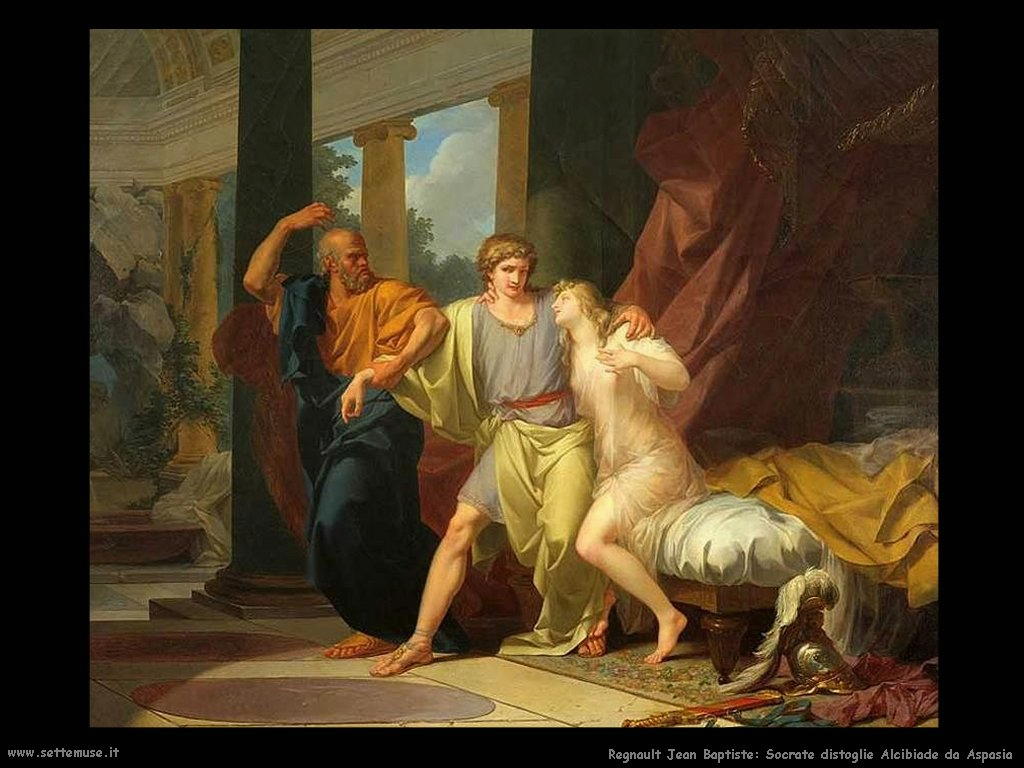 Socrate distoglie Alcibiade da Aspasia