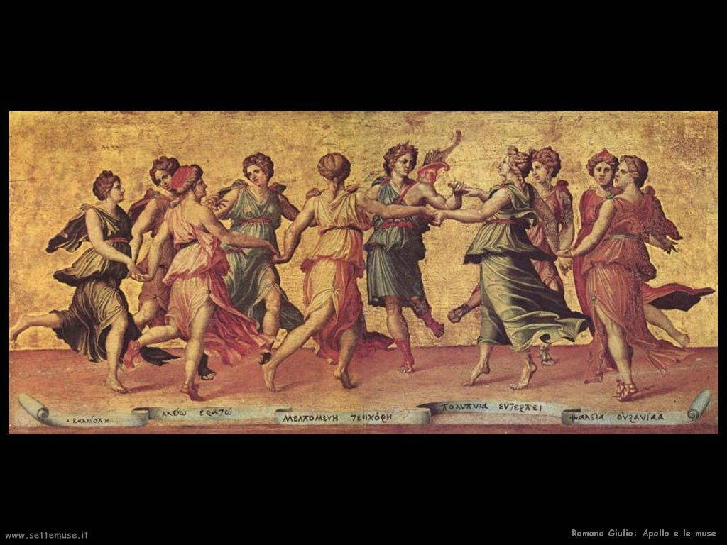 Romano Giulio Apollo e le Muse 