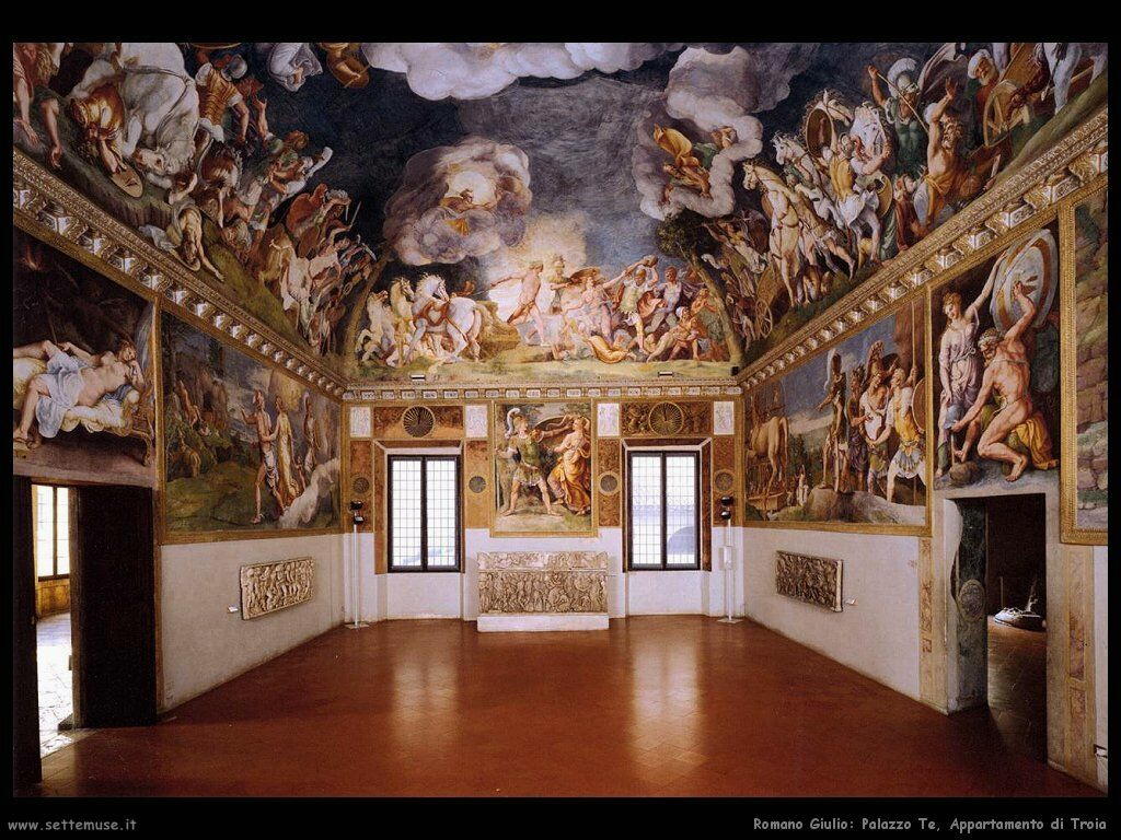 Romano Giulio Mantova, Palazzo Te. Appartamento di Troia
