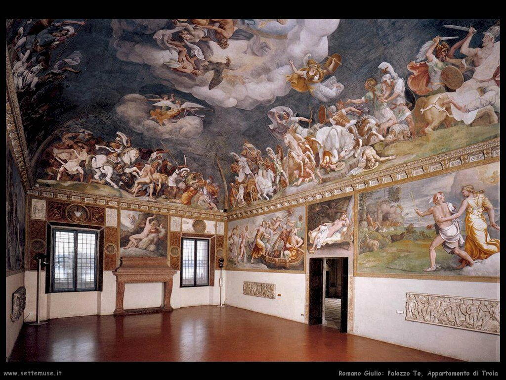 Romano Giulio Mantova, Palazzo Te. Appartamento di Troia