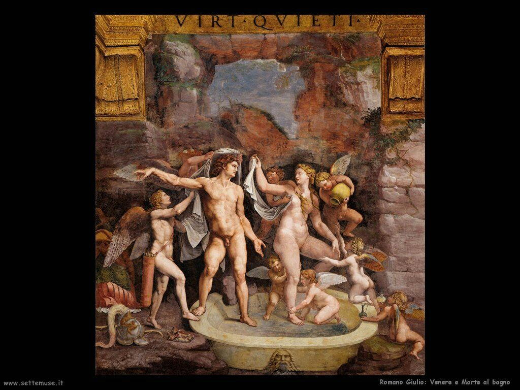 Romano Giulio Venere e Marte al bagno