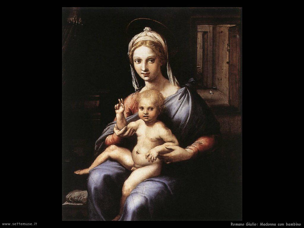 romano giulio Madonna con bambino