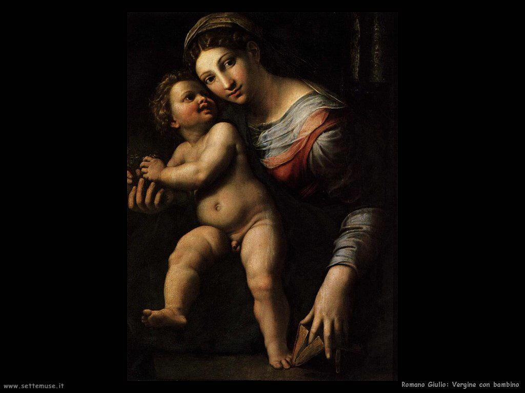 romano giulio Vergine col bambino