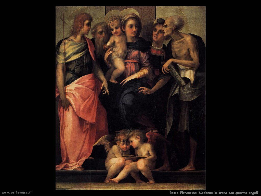 Rosso Fiorentino Madonna in trono con quattro Santi