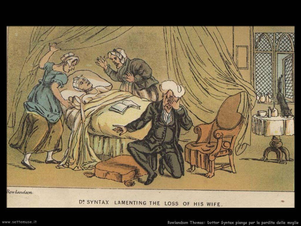 Rowlandson Thomas Doctor Syntax lamenting the loss o fhis wife