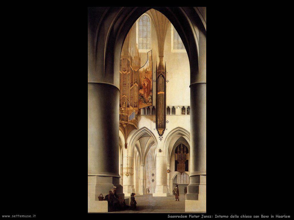 Saenredam Pieter Jansz Interno della Chiesa di S.Bavo - Haarlem