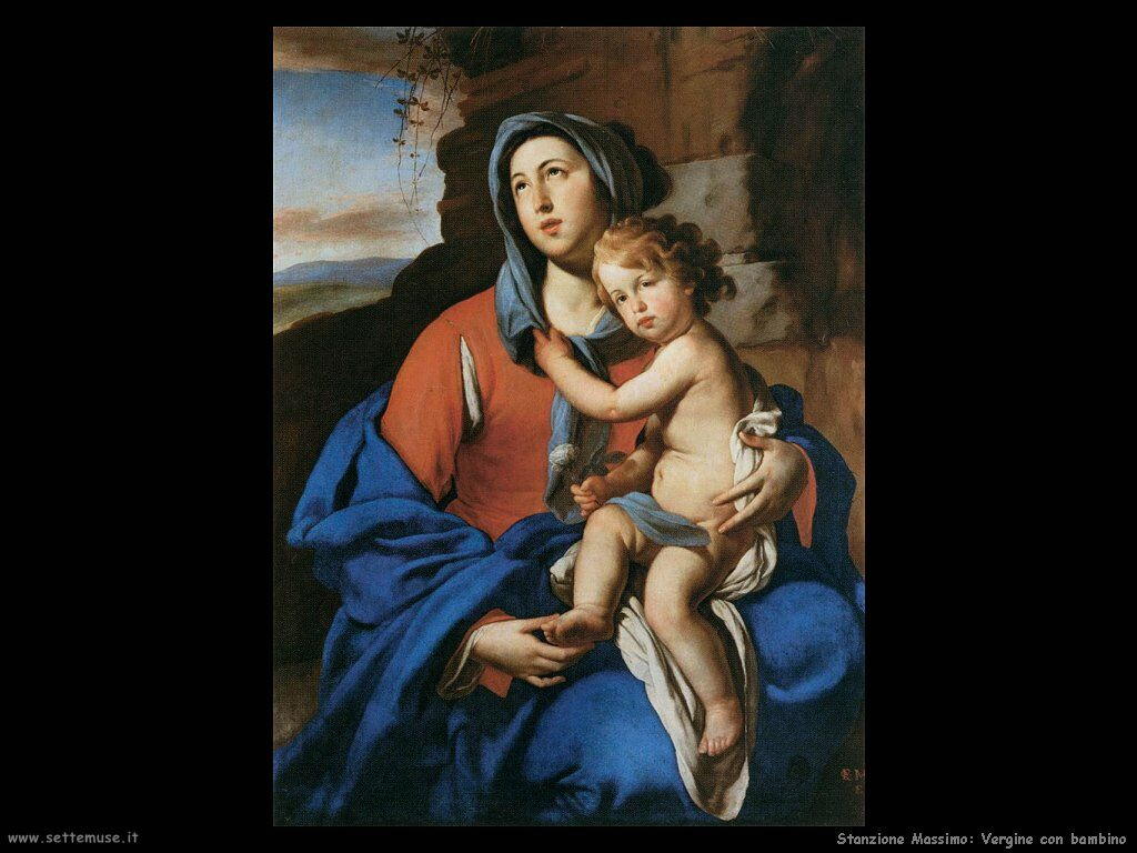 Stanzione Massimo Vergine con Bambino
