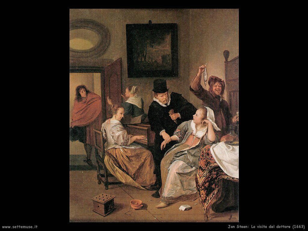 Steen Jan La visita del dottore  (1663)