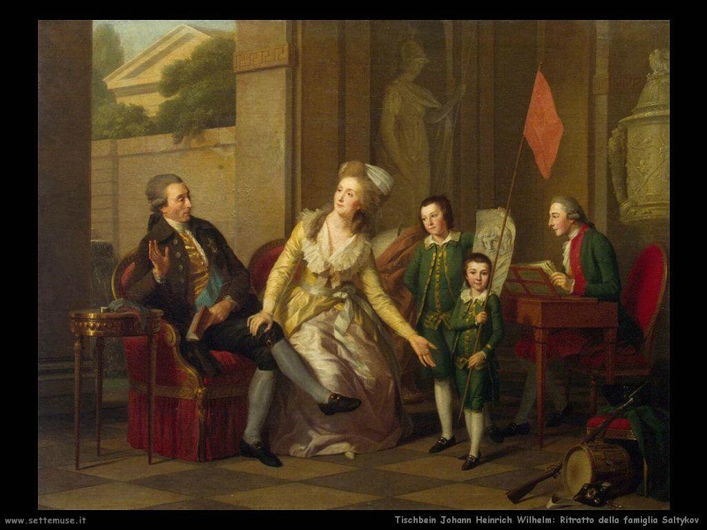 Tischbein Johann Friedrich August Ritratto della Famiglia Saltykov