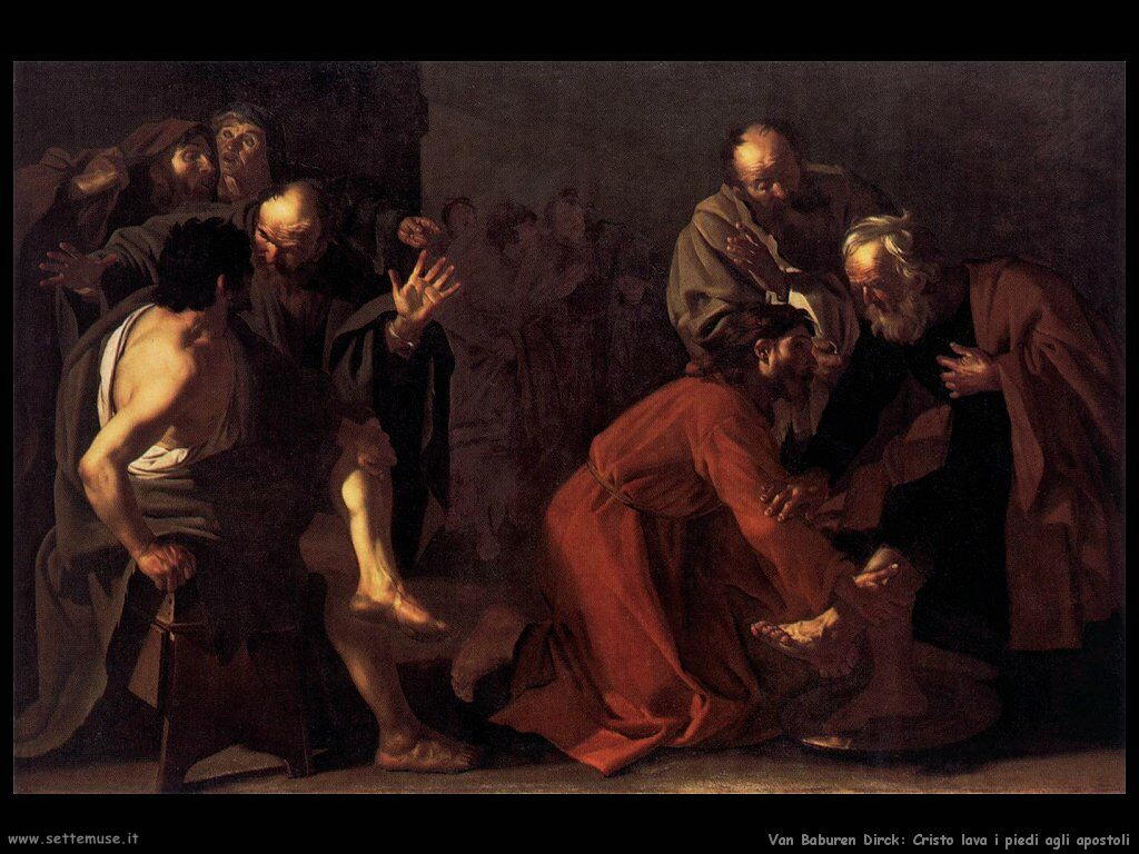 Van Baburen Dirck Cristo lava i piedi agli Apostoli