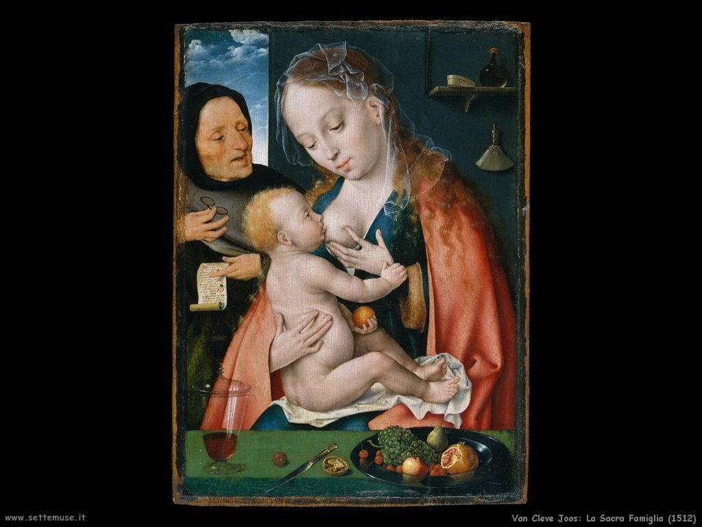 Van Cleve Joos La Sacra Famiglia (1512)