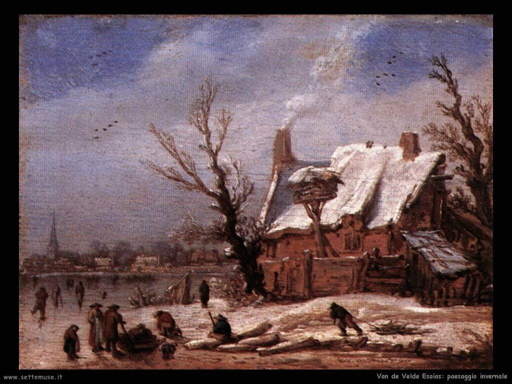 Van De Velde Esaias Paesaggio invernale