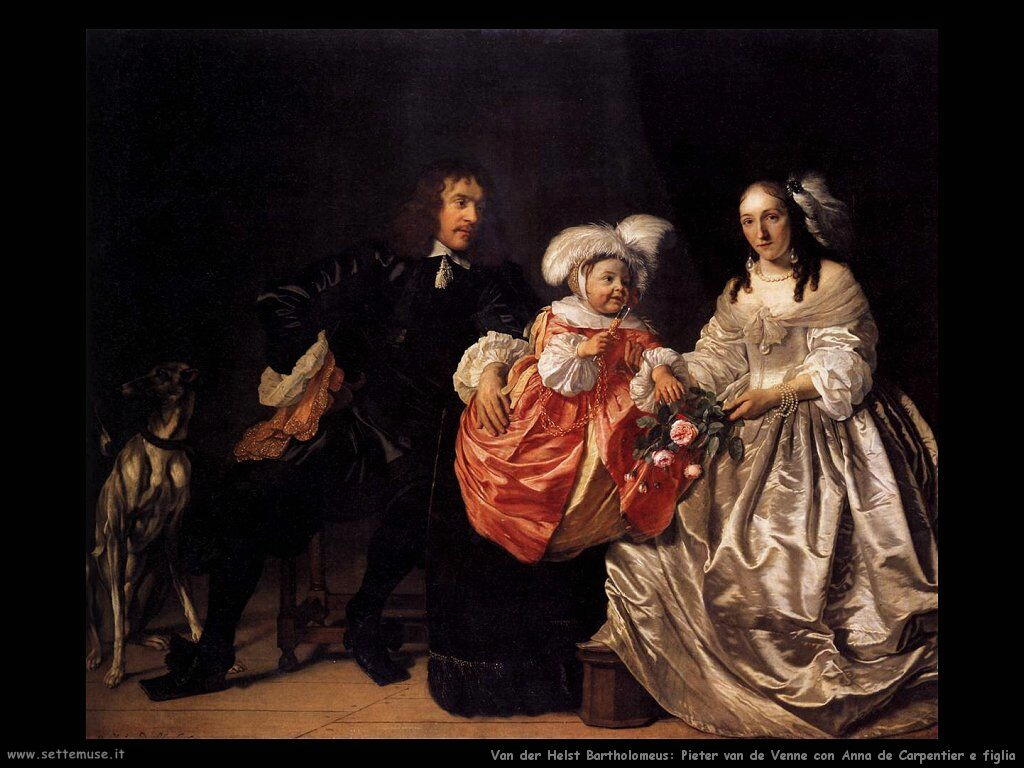 Van der Helst Bartholomeus Pieter Van de Venne e figlia