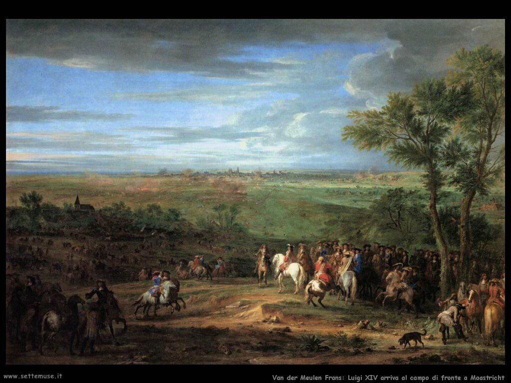 Van der Meulen Frans Luigi XVI arriva al campo
