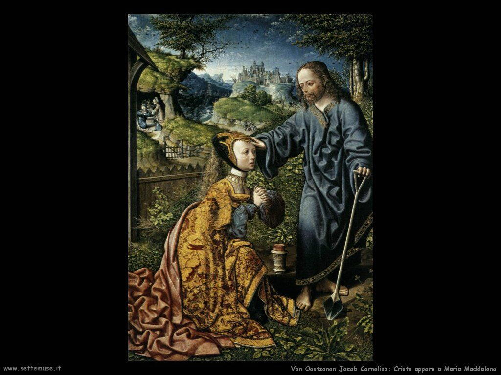 Van Oostsanen, Jacob Cornelisz Cristo appare a Maria Maddalena