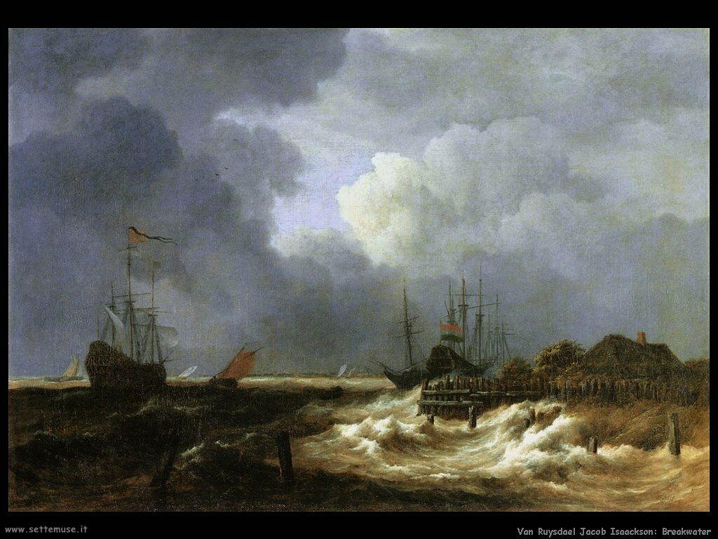 Il frangiflutti Van Ruysdael Jacob Isaackszon 